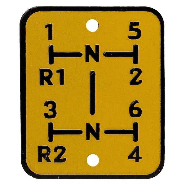 Aftermarket OLS1284 Shift Pattern Plate Fits Oliver OLS1284-STR - main